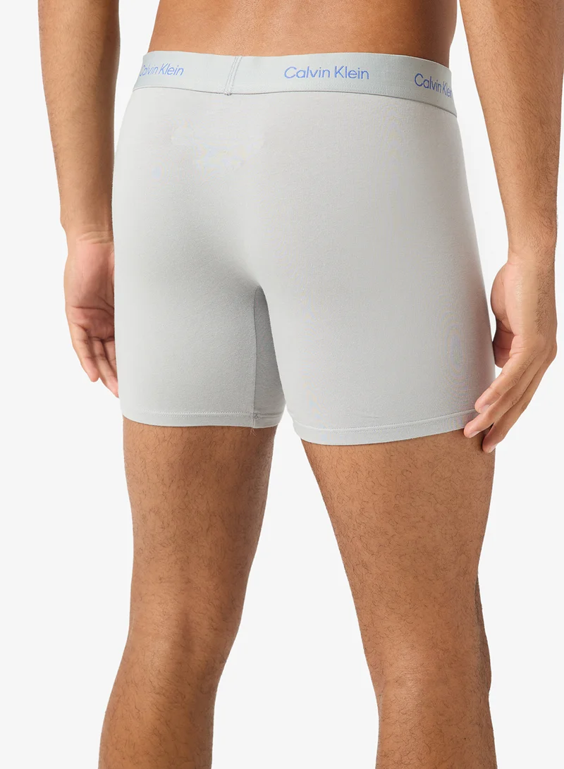 CALVIN KLEIN 3 Pack Boxer Briefs - Icon Logo Graphic